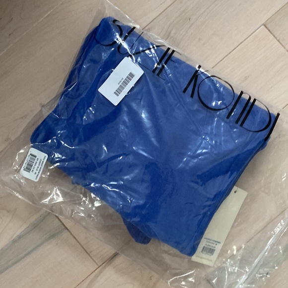 Suzie Kondi classic blue high waist Harem pants in velour - Picture 11 of 16